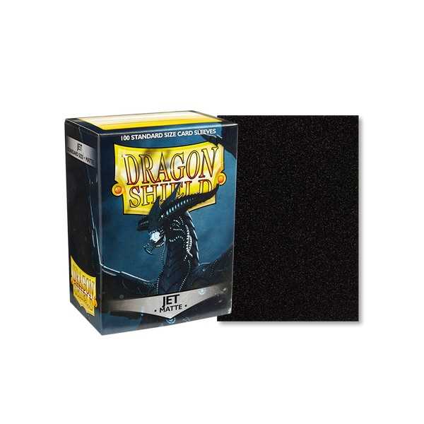 UNIT Dragon Shield Matte Jet 100 ct in box Gaming Accessory by Arcane Tinmen 1