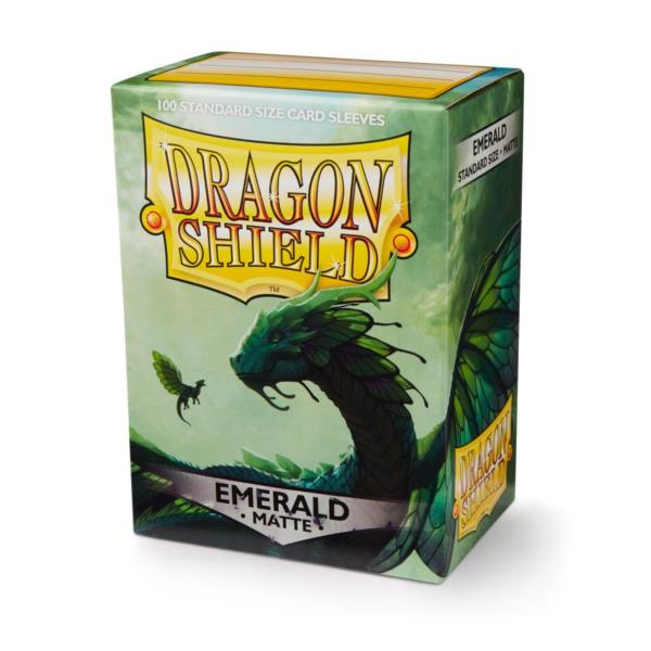 Dragon Shield Matte Emerald 100 Ct in Box Card Sleeve by Arcane Tinmen 1