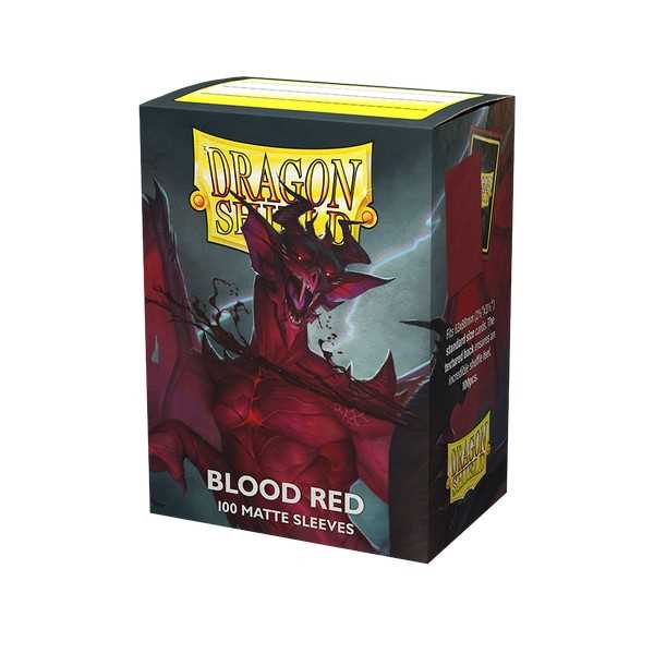 UNIT Dragon Shield Matte Sleeves Standard Size Blood Red 100 Gaming Accessory by Arcane Tinmen 1