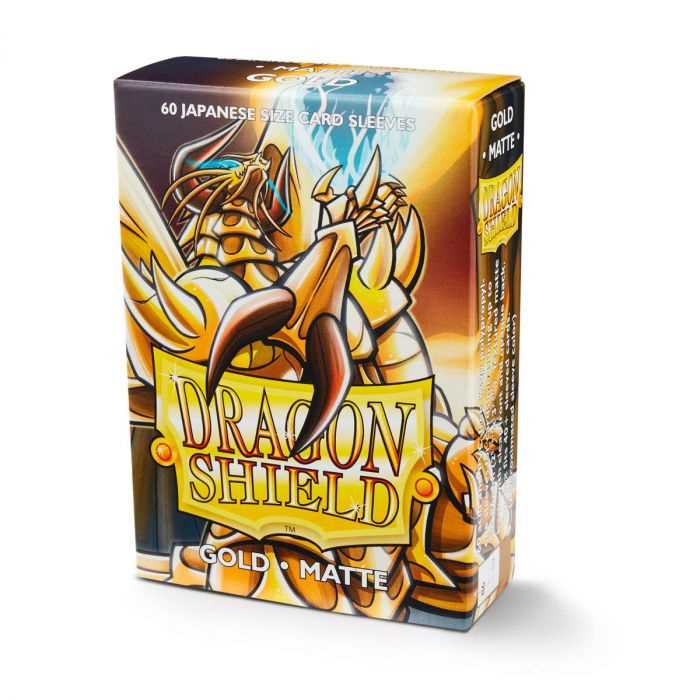 UNIT Dragon Shield Matte Japanese Size Gold 60 Gaming Accessory by Arcane Tinmen 1