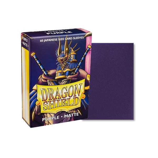 UNIT Dragon Shield Matte Japanese size Purple 60 ct In box Gaming Accessory by Arcane Tinmen 1