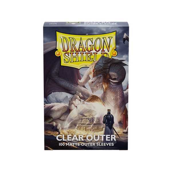 UNIT Dragon Shield Clear Outer Sleeves Matte Standard Size 100 Gaming Accessory by Arcane Tinmen 1