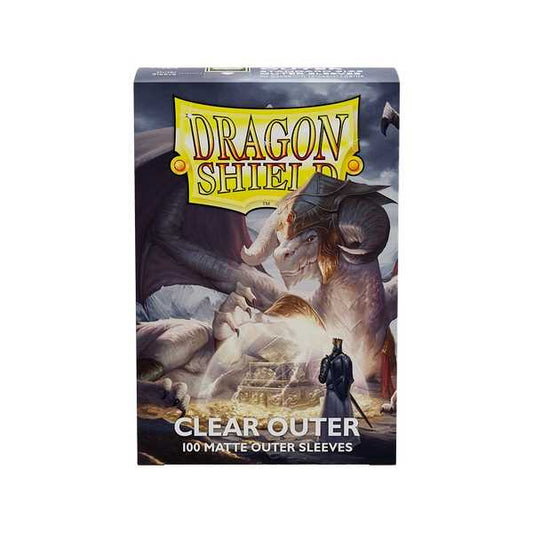 UNIT Dragon Shield Clear Outer Sleeves Matte Standard Size 100 Gaming Accessory by Arcane Tinmen 1