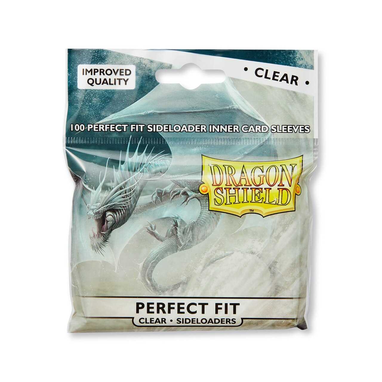 UNIT Dragon Shield Perfect Fit Sideloader Clear 100 ct In bag Gaming Accessory by Arcane Tinmen 1