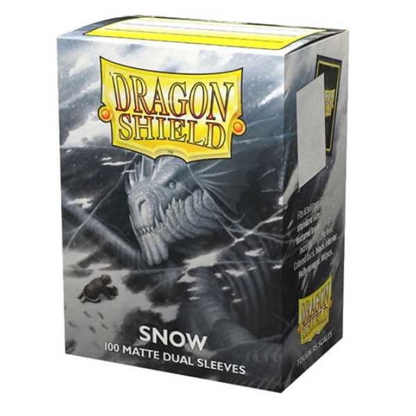 Dragon Shield Dual Matte Snow 100 Ct Card Sleeve by Arcane Tinmen 1