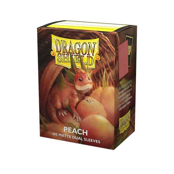 UNIT Dragon Shield Dual Matte Peach 100 ct Gaming Accessory by Arcane Tinmen 1