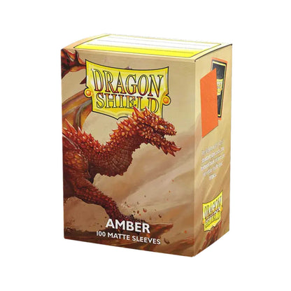 UNIT Dragon Shield Amber Matte Sleeves Standard Size 100 Gaming Accessory by Arcane Tinmen 2