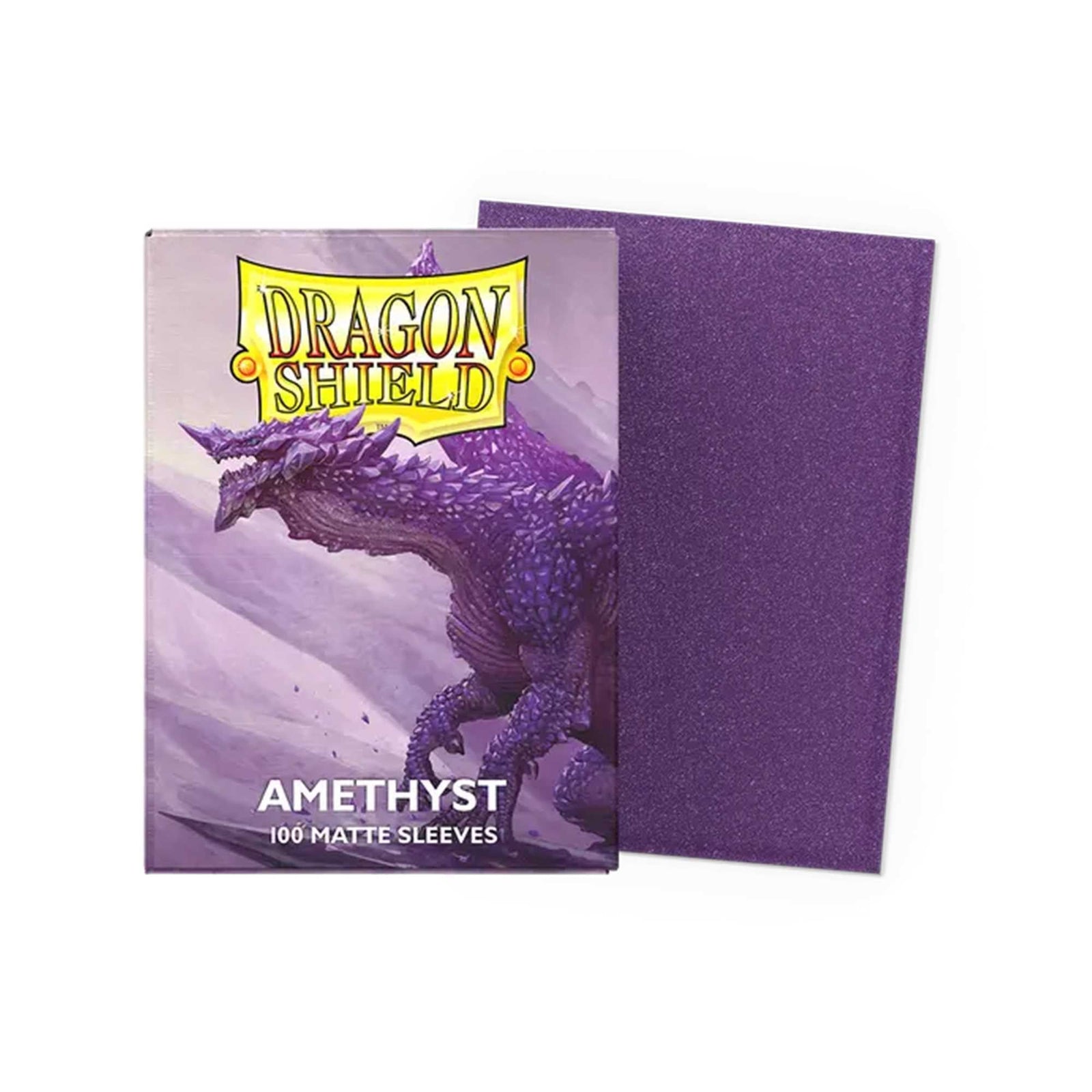 UNIT Dragon Shield Amethyst Matte Sleeves Standard Size 100 Gaming Accessory by Arcane Tinmen 1