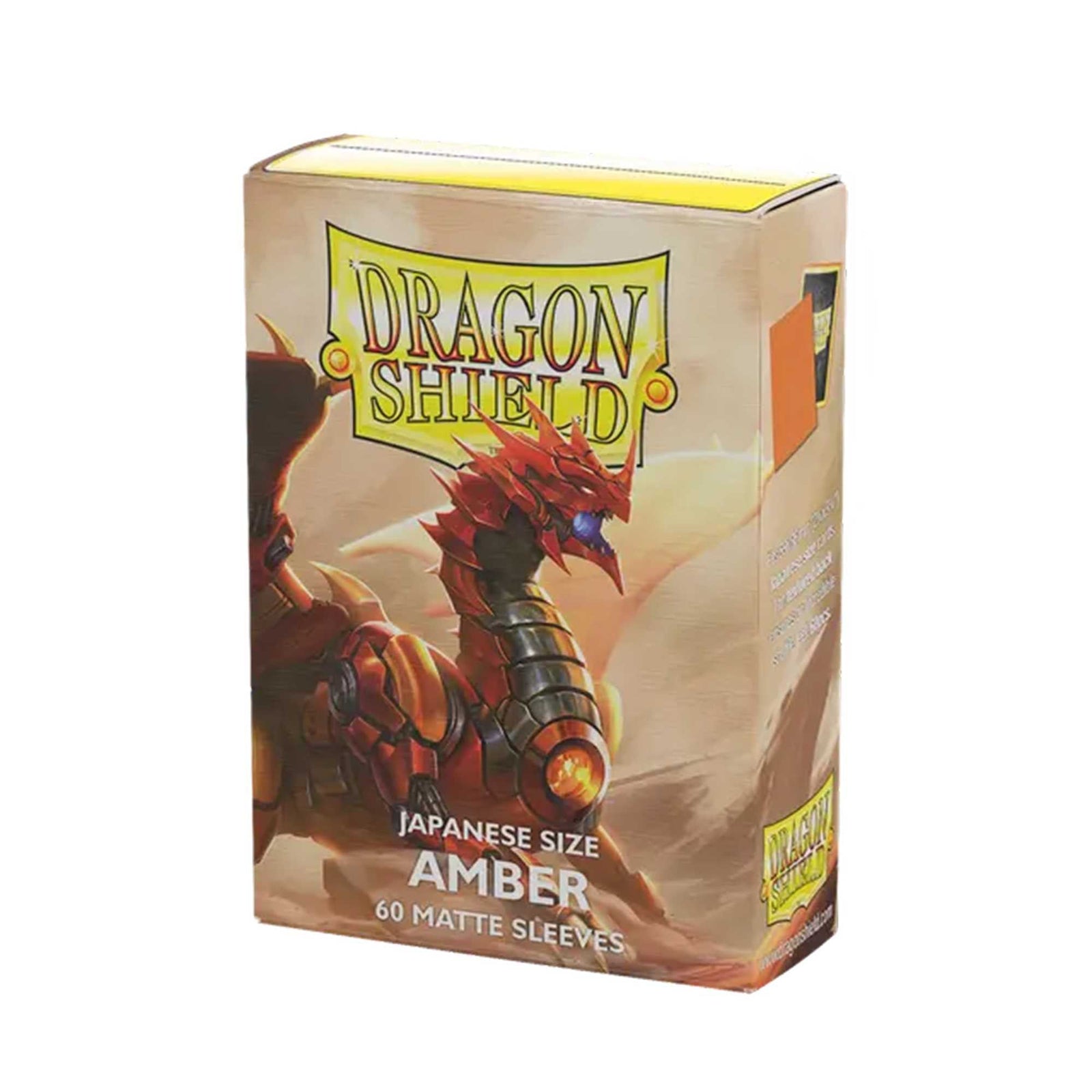 UNIT Dragon Shield Amber Matte Sleeves Japanese Size 60 Gaming Accessory by Arcane Tinmen 2