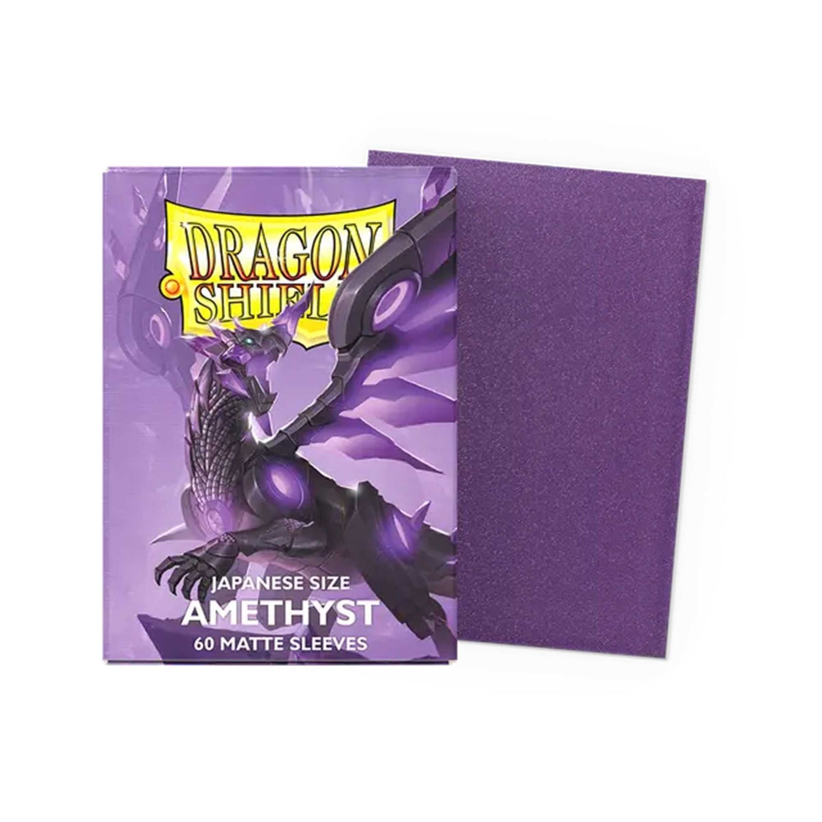 UNIT Dragon Shield Amethyst Matte Sleeves Japanese Size 60 Gaming Accessory by Arcane Tinmen 1