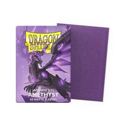 UNIT Dragon Shield Amethyst Matte Sleeves Japanese Size 60 Gaming Accessory by Arcane Tinmen 1