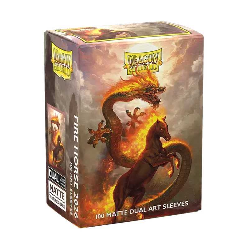 Dragon Shield Fire Horse 2026 Matte Dual Art Sleeves - Standard Size (100) 1