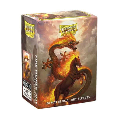 Dragon Shield Fire Horse 2026 Matte Dual Art Sleeves - Standard Size (100) 1