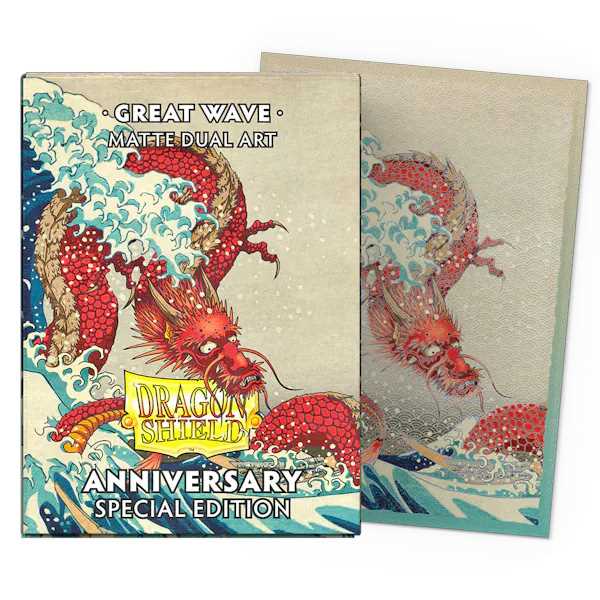 Dragon Shield Matte Dual Standard Sleeves: Great Wave Anniversary Special Edition (100 ct.) 1