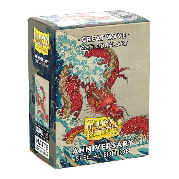 Dragon Shield Matte Dual Standard Sleeves: Great Wave Anniversary Special Edition (100 ct.)