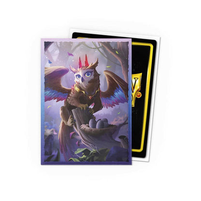 UNIT Dragon Shield Spirit Animals The Dragowlis Brushed ART Sleeves Standard 100 Gaming Accessory by Arcane Tinmen 3