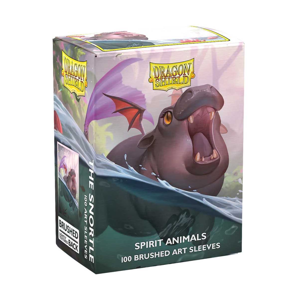 UNIT Dragon Shield Spirit Animals The Snortle Brushed ART Sleeves Standard 100 Gaming Accessory by Arcane Tinmen 1
