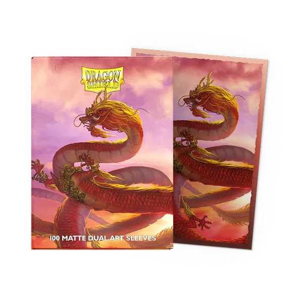 Dragon Shield Wood Dragon 2024 Matte Dual Art Sleeves - Standard Size (100) 1