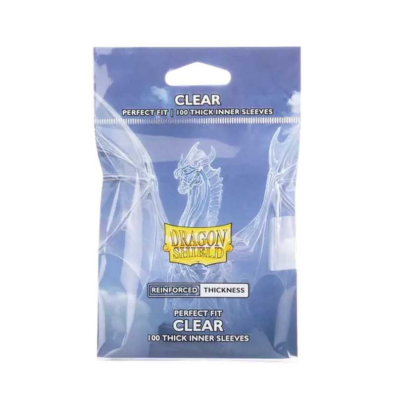 Dragon Shield Perfect Fit Thick Inner Sleeves 100ct - Clear 1
