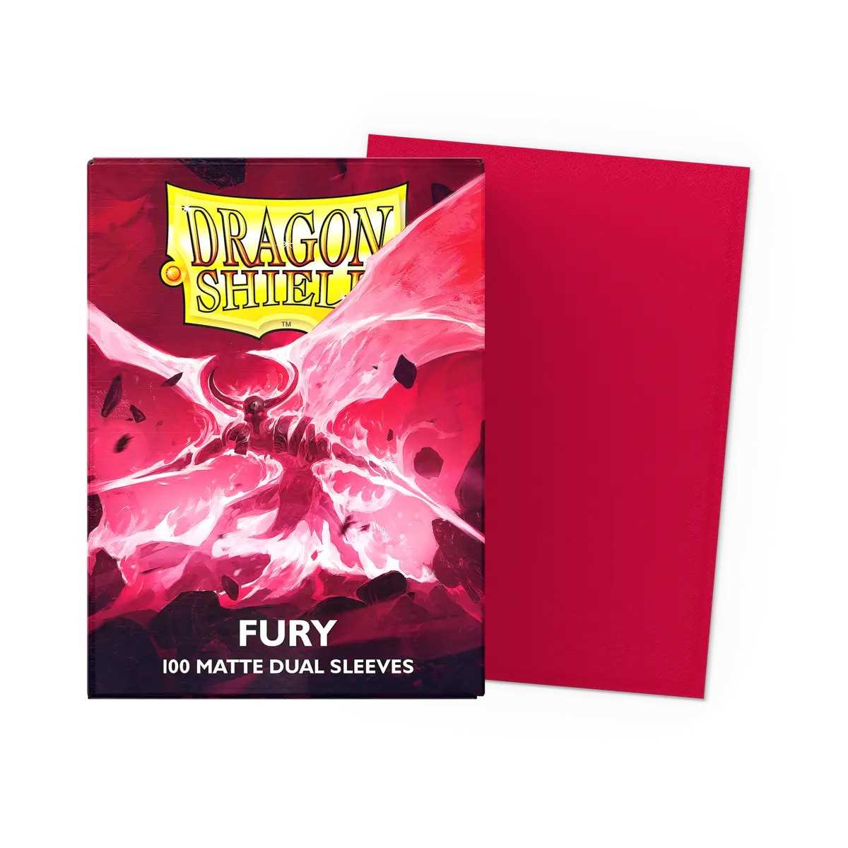 UNIT Dragon Shield Matte Dual Sleeves Standard Size Fury 100 Gaming Accessory by Arcane Tinmen 1