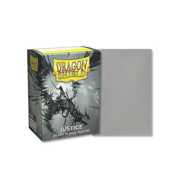 UNIT Dragon Shield Matte Dual Sleeves Standard Size Justice 100 Gaming Accessory by Arcane Tinmen 1