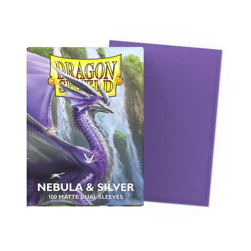 UNIT Dragon Shield Matte Dual Standard Sleeves Nebula and Silver 100 ct Gaming Accessory by Arcane Tinmen 2
