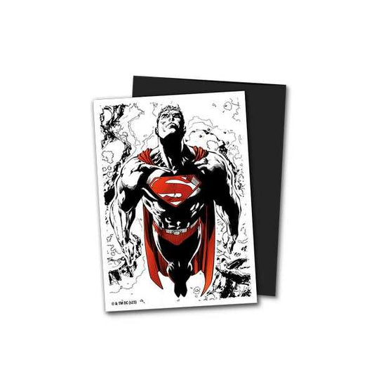 Dual Matte Art Standard Sleeves - Superman Core (Red/White) (100 ct.) 2