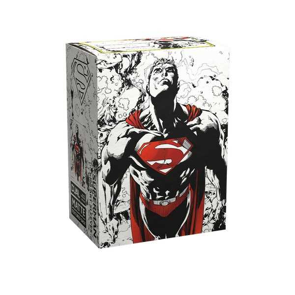 Dual Matte Art Standard Sleeves - Superman Core (Red/White) (100 ct.)