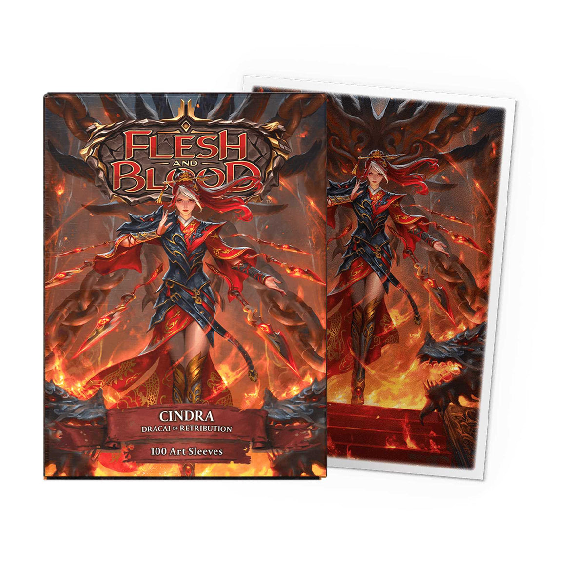 UNIT Matte Art Standard Sleeves Flesh and Blood Cindra 100 ct Gaming Accessory by Arcane Tinmen 2