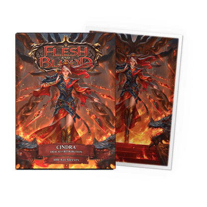 UNIT Matte Art Standard Sleeves Flesh and Blood Cindra 100 ct Gaming Accessory by Arcane Tinmen 2
