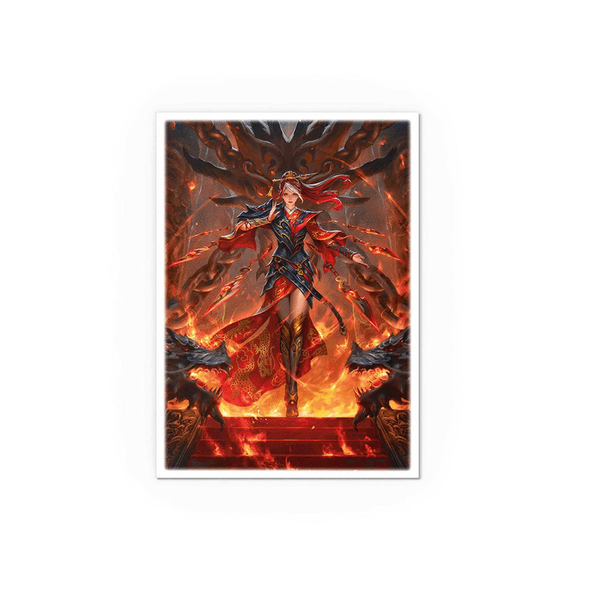 UNIT Matte Art Standard Sleeves Flesh and Blood Cindra 100 ct Gaming Accessory by Arcane Tinmen 3
