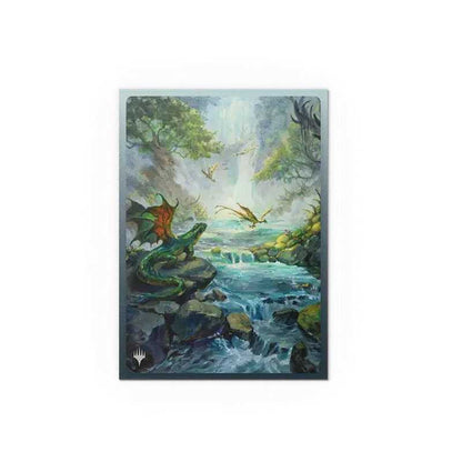UNIT Dragon Shield MTG Matte Dual Art Sleeves Landfall Series Misty Rainforest 100ct Gaming Accessory by Arcane Tinmen 3