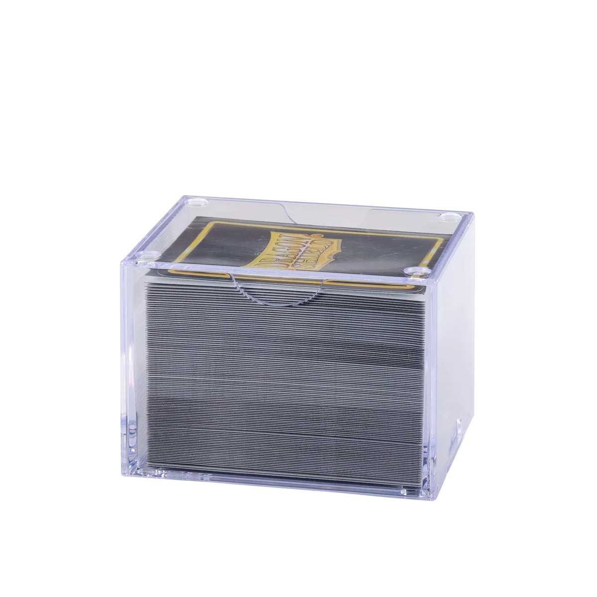 UNIT Dragon Shield Strongbox 100 Card Deck Box Clear Gaming Accessory by Arcane Tinmen 5