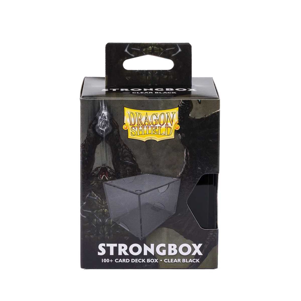 UNIT Dragon Shield Strongbox 100 Card Deck Box Clear Black Gaming Accessory by Arcane Tinmen 1