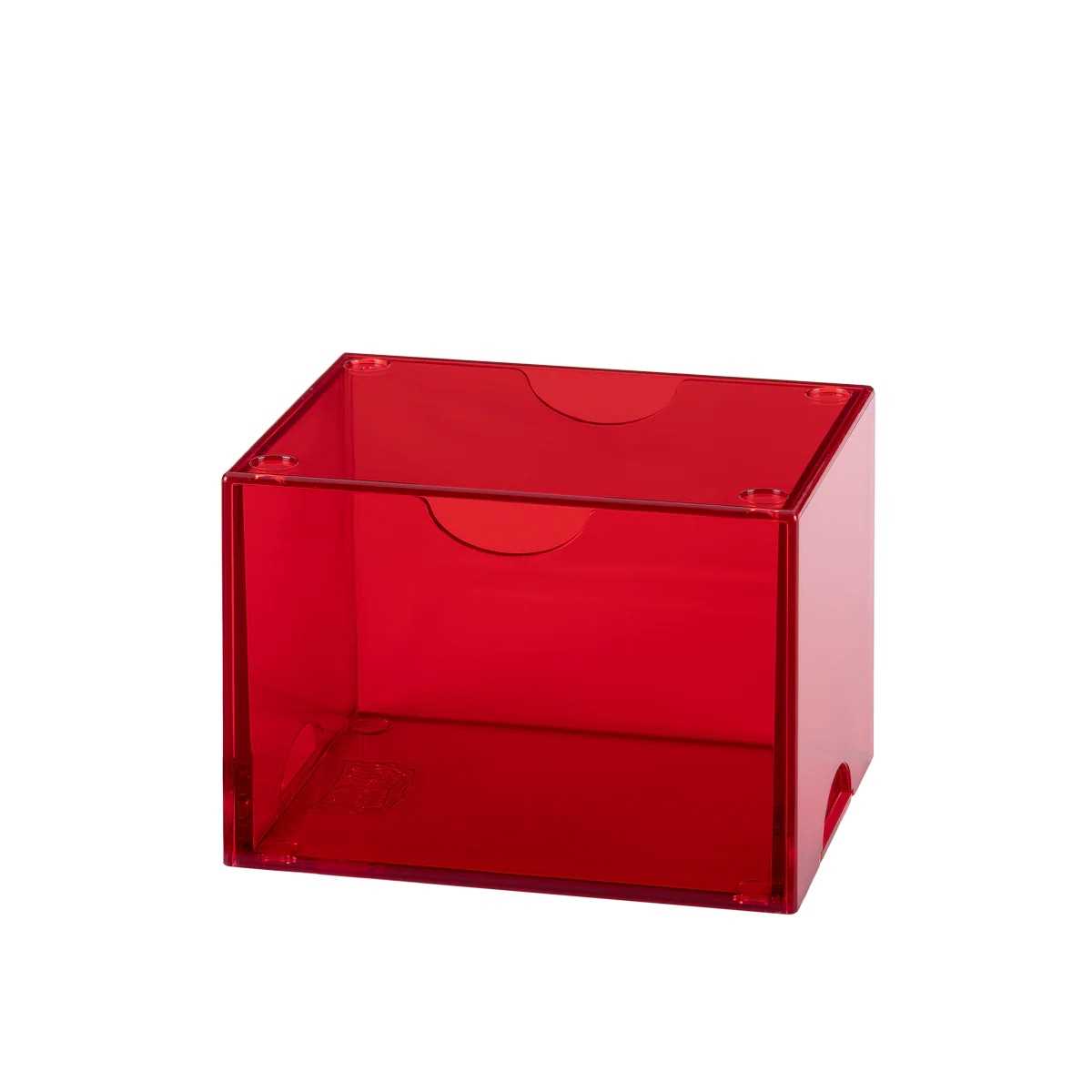 UNIT Dragon Shield Strongbox 100 Card Deck Box Clear Red Gaming Accessory by Arcane Tinmen 2