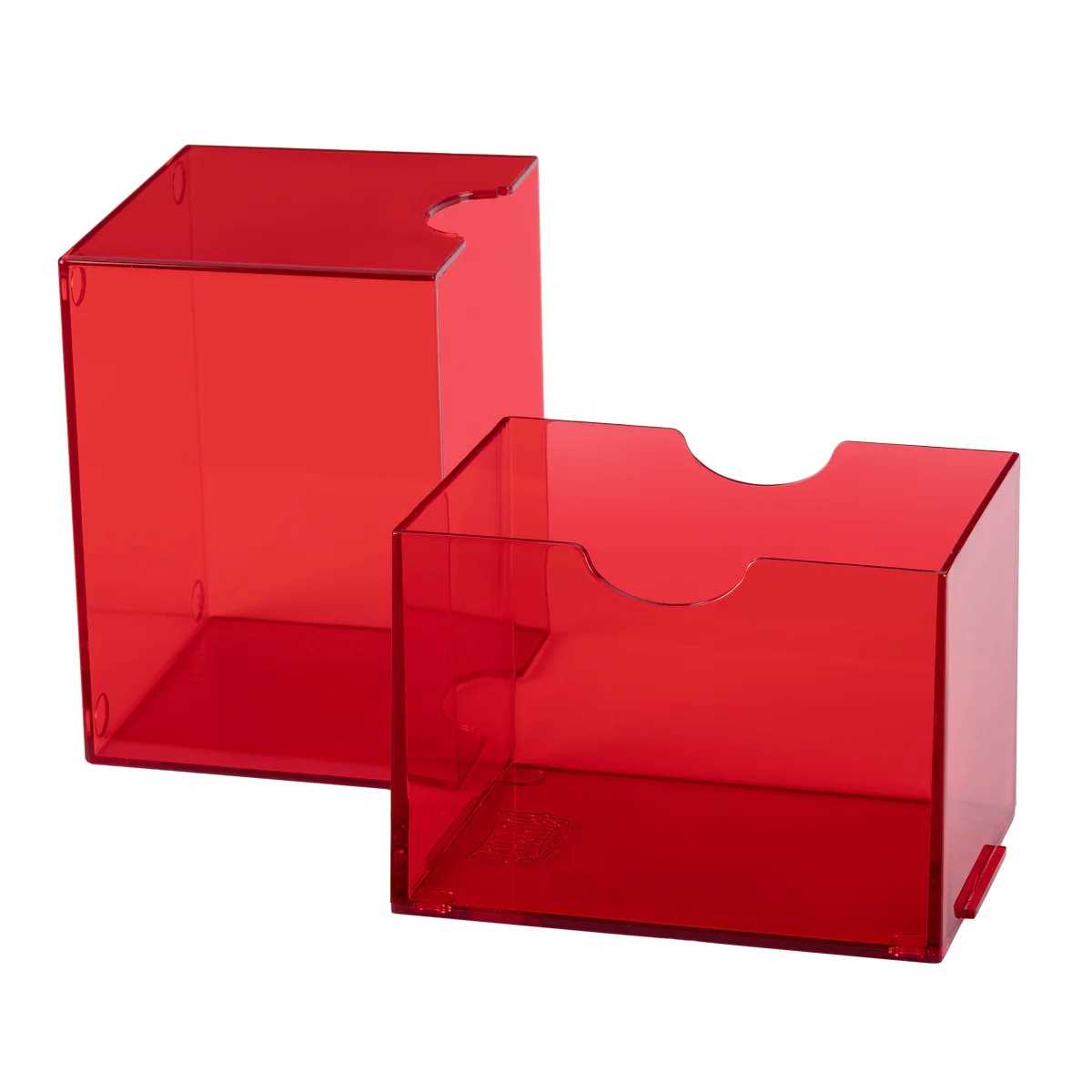 UNIT Dragon Shield Strongbox 100 Card Deck Box Clear Red Gaming Accessory by Arcane Tinmen 3