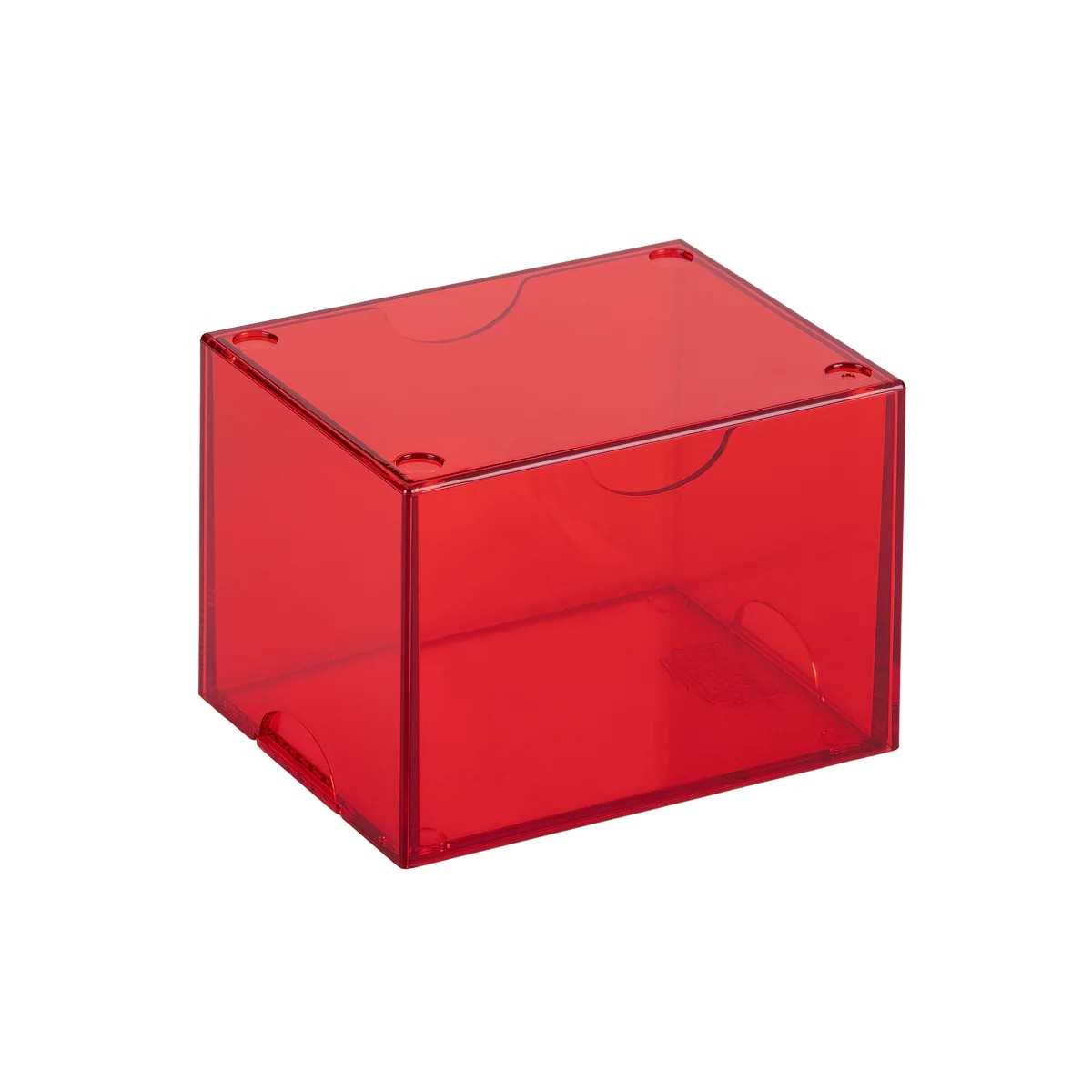 UNIT Dragon Shield Strongbox 100 Card Deck Box Clear Red Gaming Accessory by Arcane Tinmen 4
