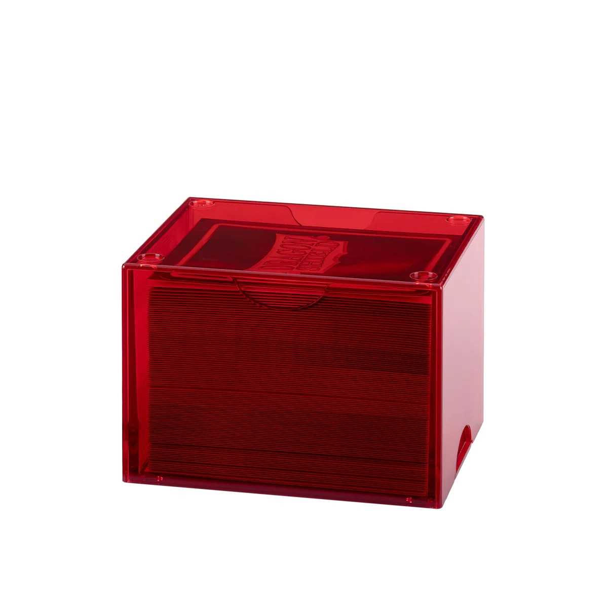 UNIT Dragon Shield Strongbox 100 Card Deck Box Clear Red Gaming Accessory by Arcane Tinmen 5