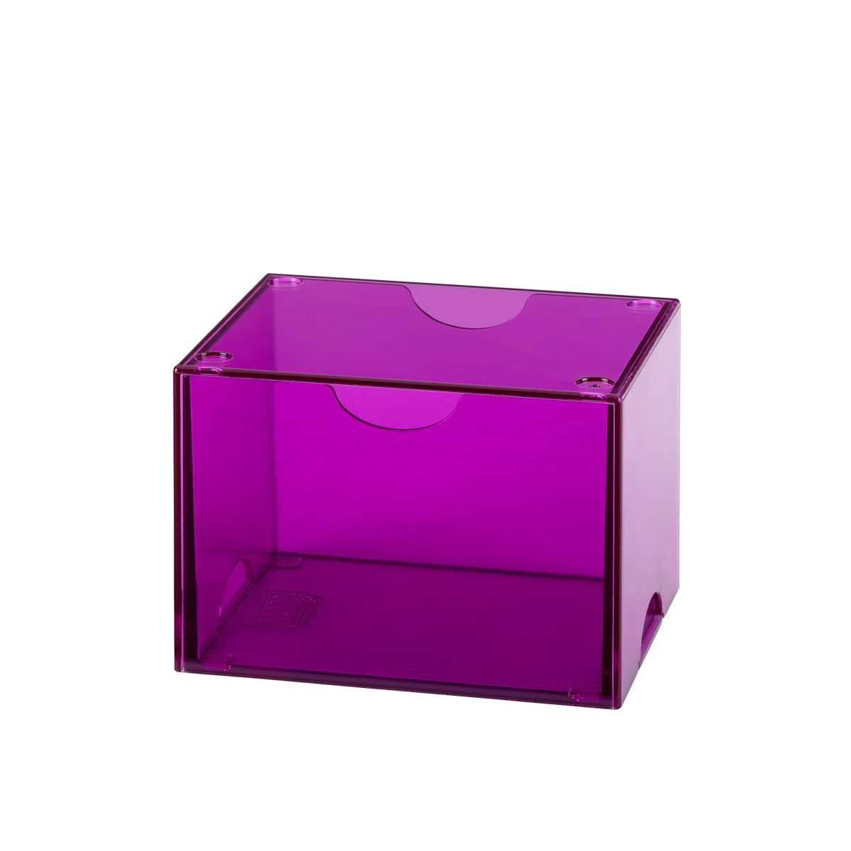 UNIT Dragon Shield Strongbox 100 Card Deck Box Clear Purple Gaming Accessory by Arcane Tinmen 2