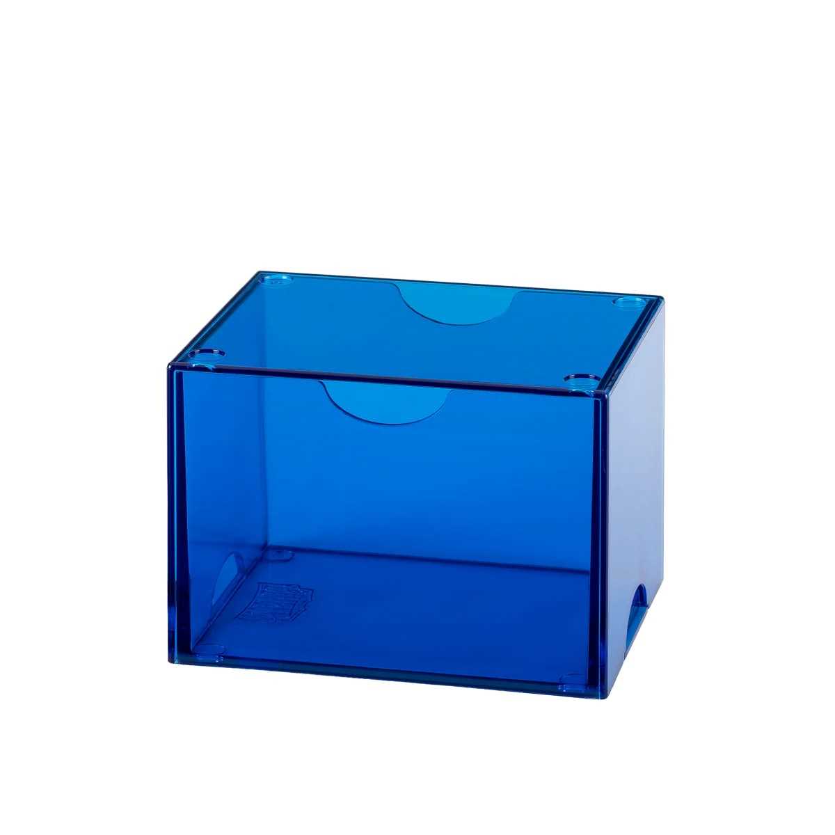 UNIT Dragon Shield Strongbox 100 Card Deck Box Clear Blue Gaming Accessory by Arcane Tinmen 2