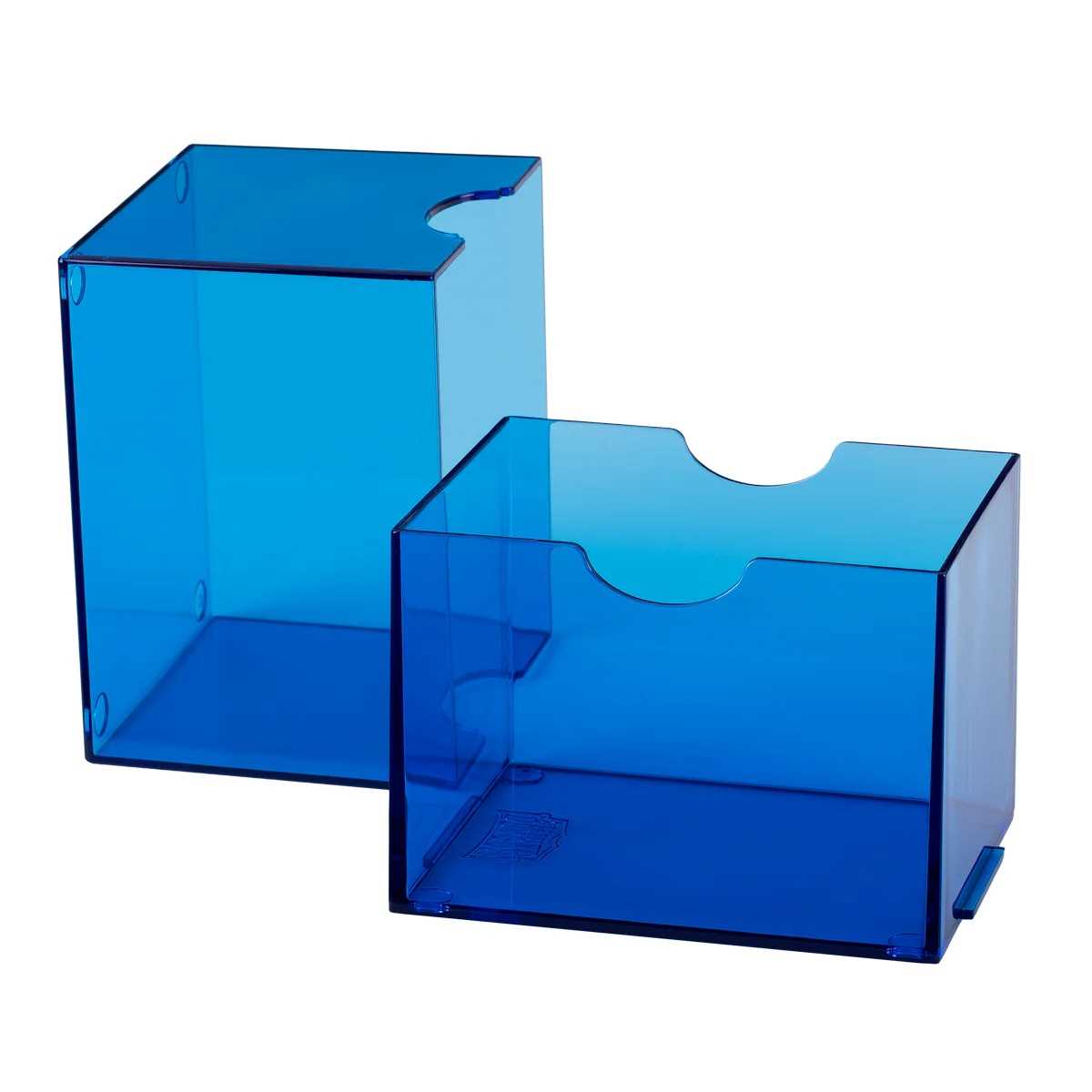 UNIT Dragon Shield Strongbox 100 Card Deck Box Clear Blue Gaming Accessory by Arcane Tinmen 3