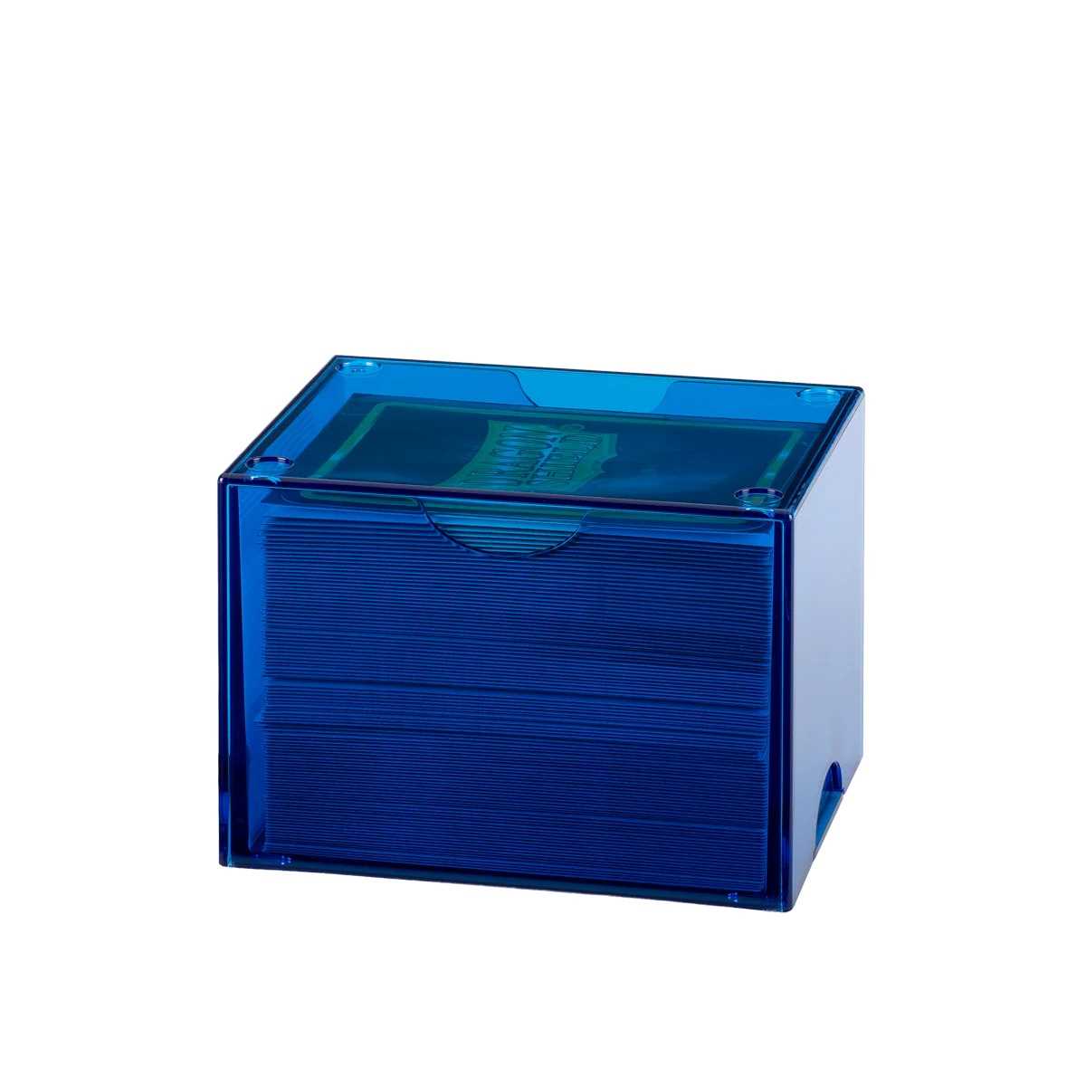 UNIT Dragon Shield Strongbox 100 Card Deck Box Clear Blue Gaming Accessory by Arcane Tinmen 5