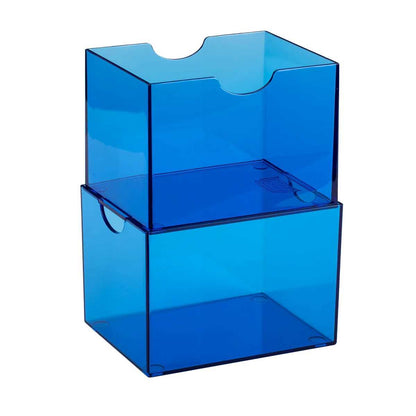 UNIT Dragon Shield Strongbox 100 Card Deck Box Clear Blue Gaming Accessory by Arcane Tinmen 6