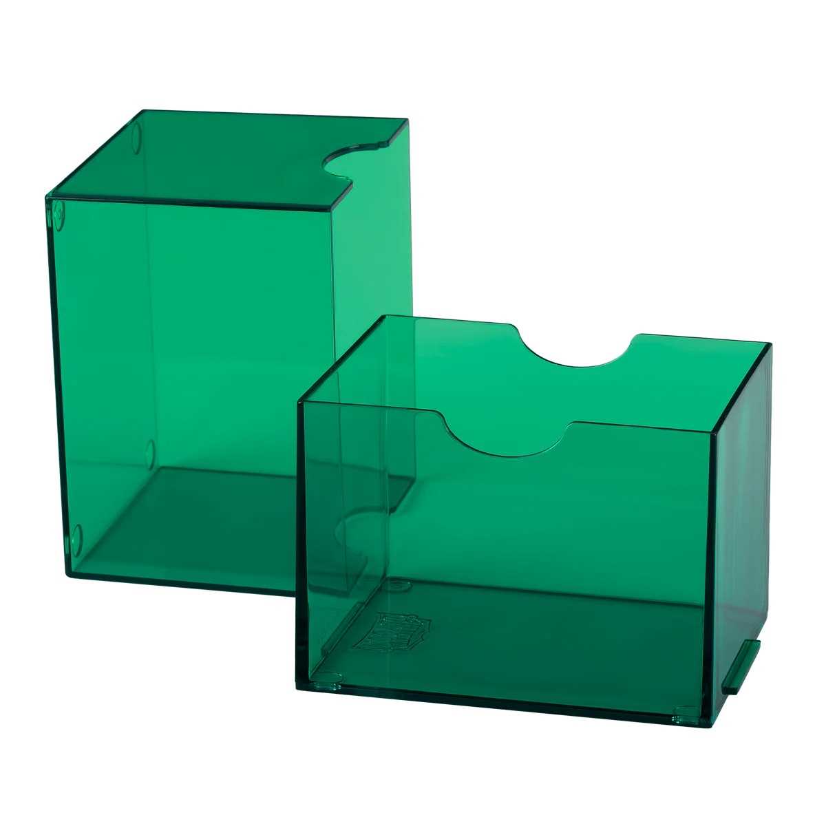 UNIT Dragon Shield Strongbox 100 Card Deck Box Clear Green Gaming Accessory by Arcane Tinmen 3