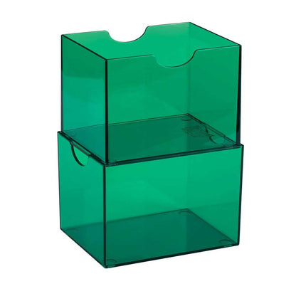 UNIT Dragon Shield Strongbox 100 Card Deck Box Clear Green Gaming Accessory by Arcane Tinmen 6
