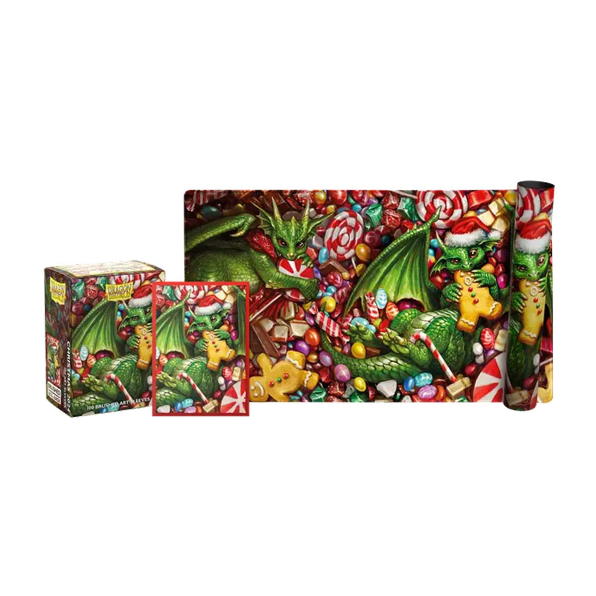 Dragon Shield Christmas Dragon 2024 Playmat + Tube 3