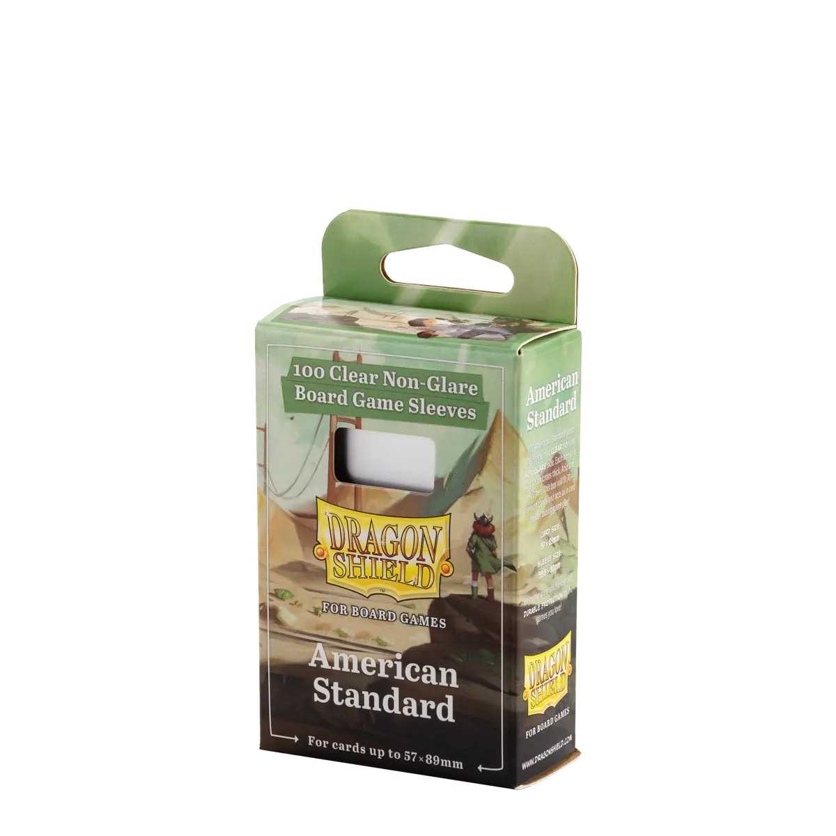 UNIT Dragon Shield 100 Clear Non Glare Board Game Sleeves American Standard Gaming Accessory by Arcane Tinmen 1