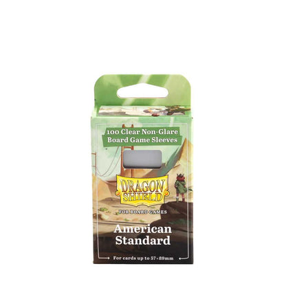 UNIT Dragon Shield 100 Clear Non Glare Board Game Sleeves American Standard Gaming Accessory by Arcane Tinmen 5