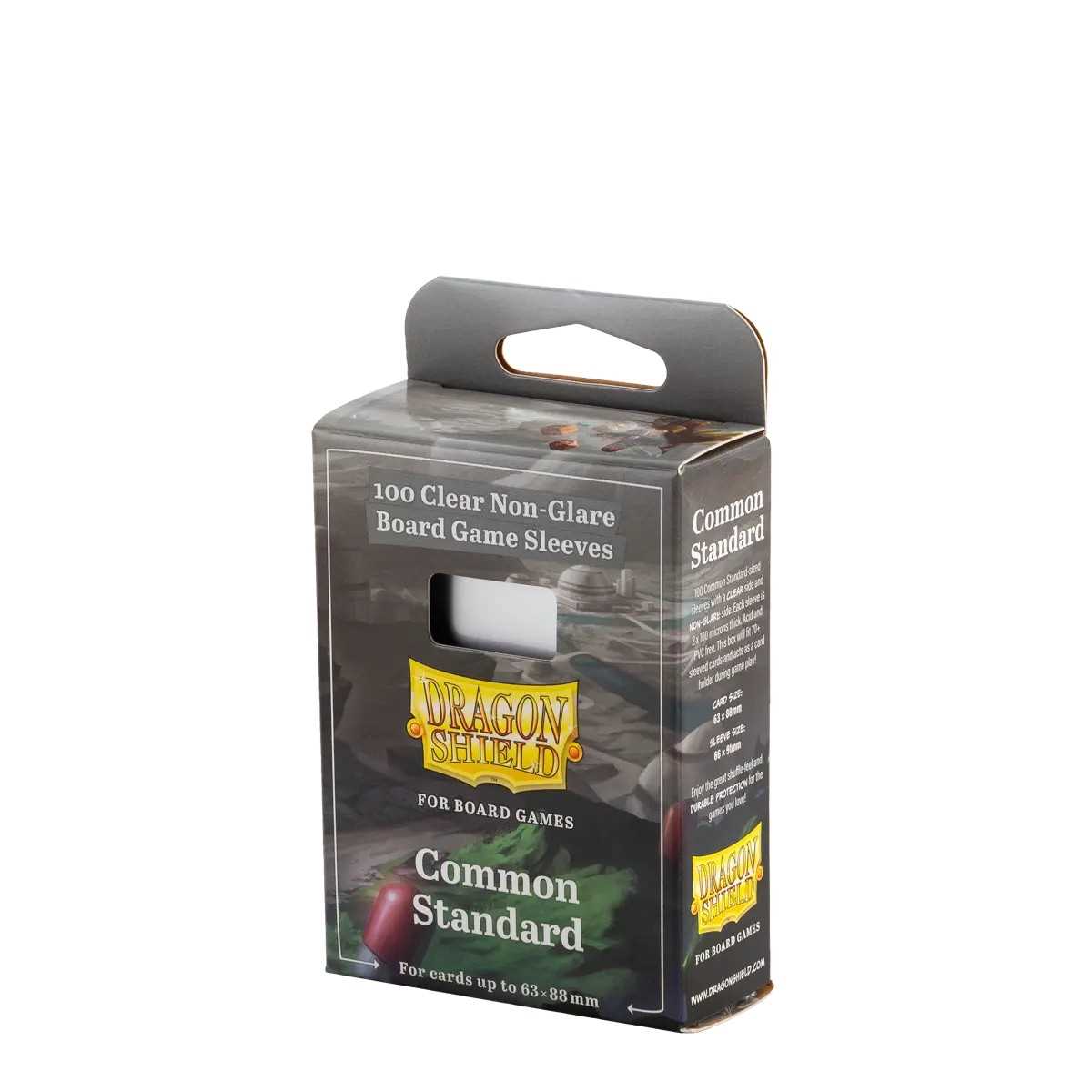 UNIT Dragon Shield 100 Clear Non Glare Board Game Sleeves Common Standard Gaming Accessory by Arcane Tinmen 1