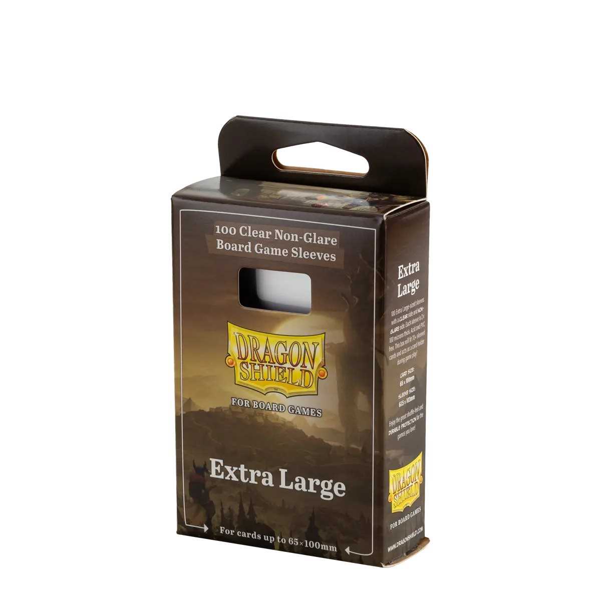 Dragon Shield 100 Clear Non-Glare Board Game Sleeves - Extra Large 1